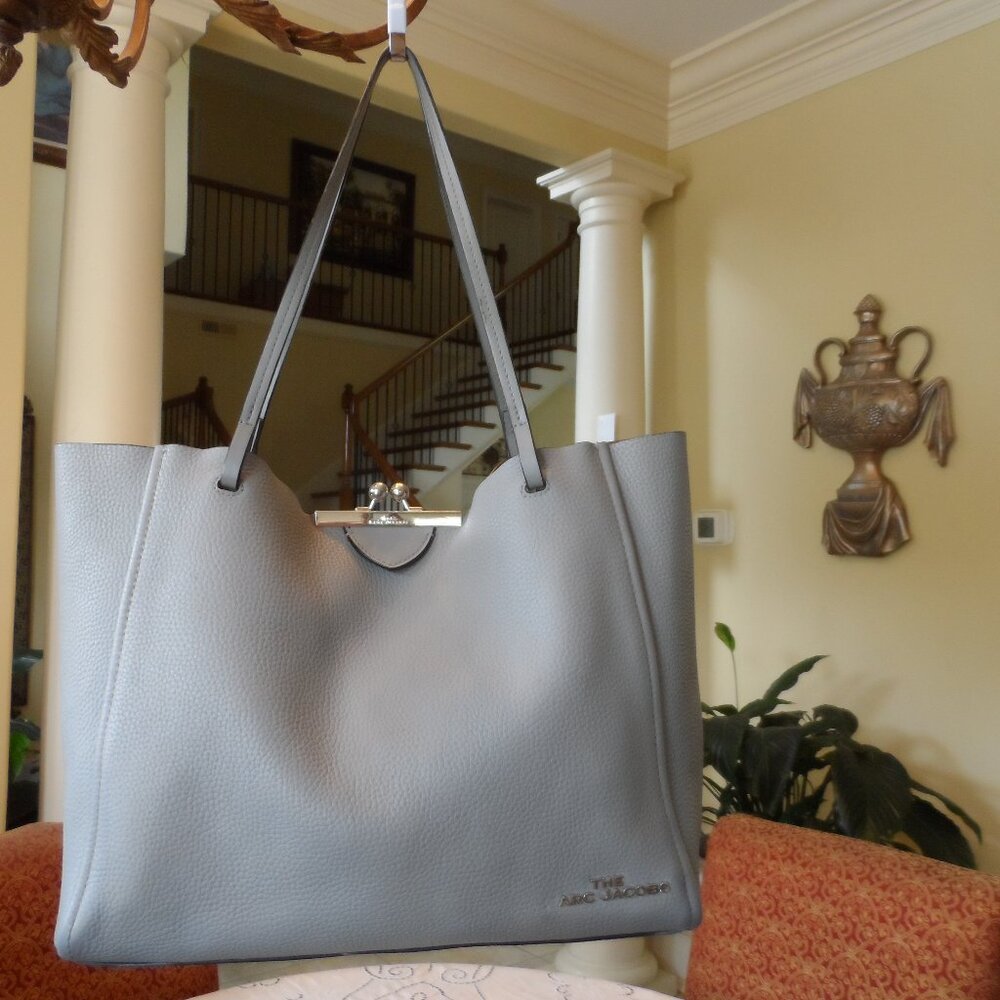 Marc jacobs "The Marc Jacobs" Gray Leather Tote